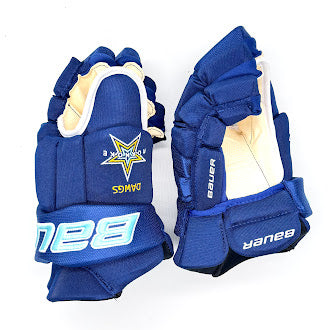 Bauer Pro Team - Gants Pro Stock (bleu roi/bleu bébé)
